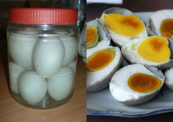 2. Cara membuat telur asin menggunakan air garam