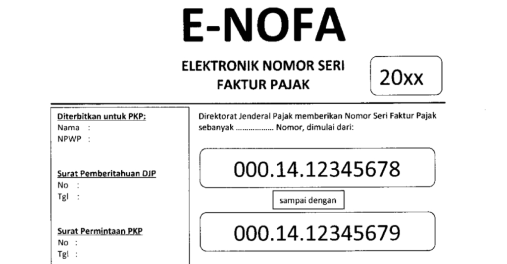 cara menggunakan e-nofa online